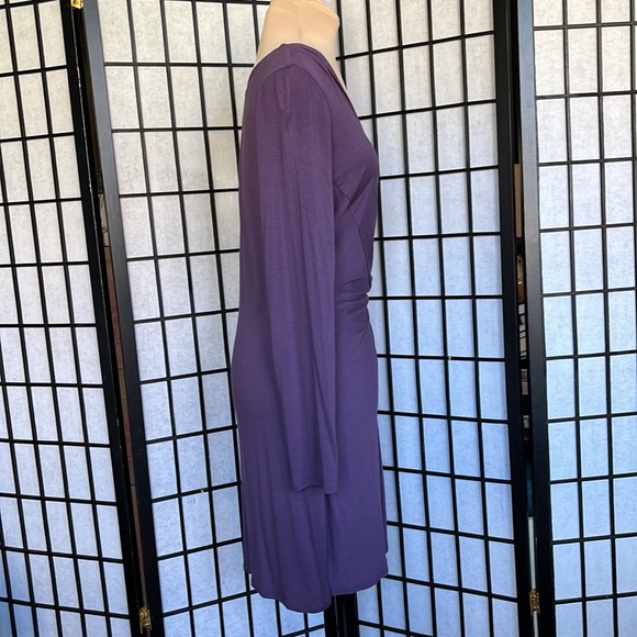 Max Studio Purple Long Sleeved Dress L - Picture 4 of 11